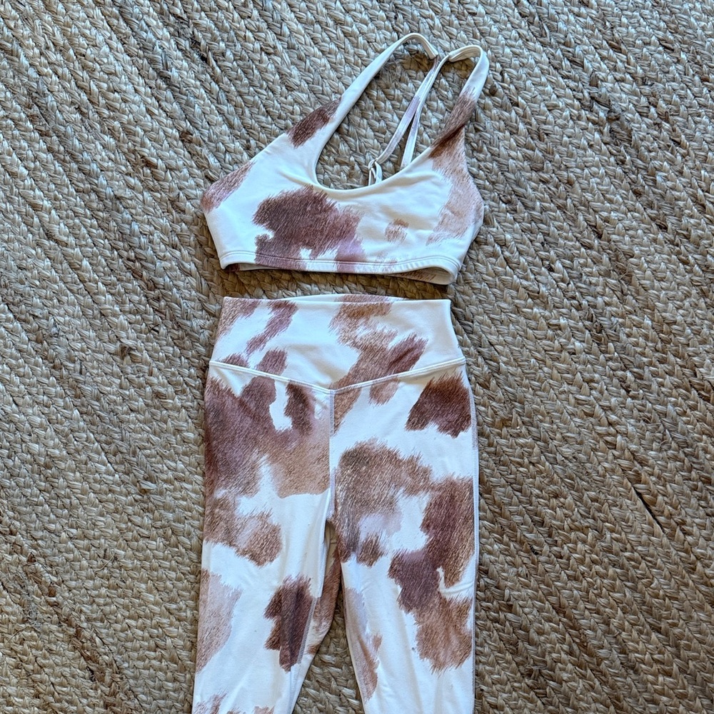 We wore what cow print set